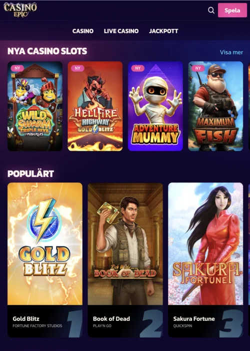 Plattform Casino Epic<